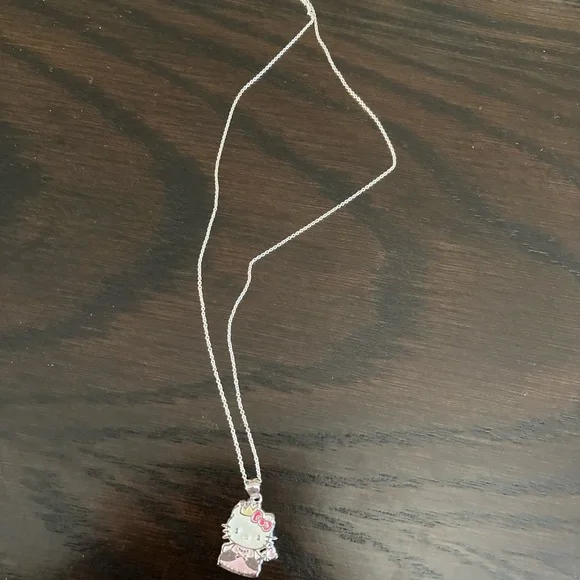 Sanrio Hello Kitty Pink and Silver Necklace 925